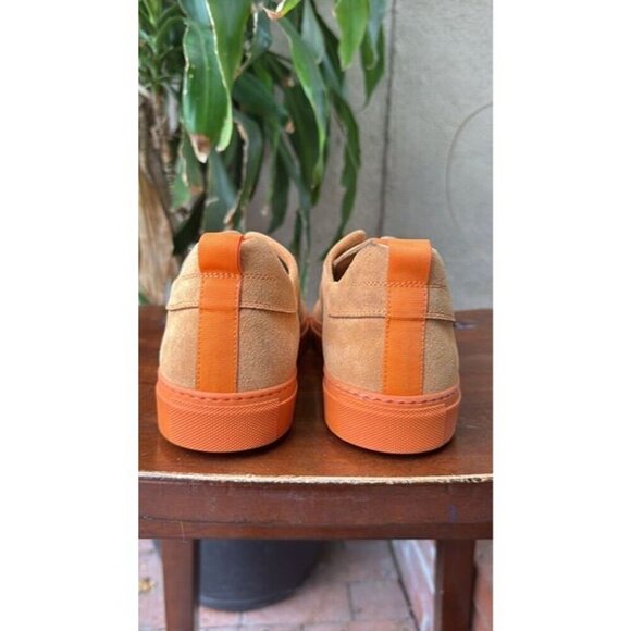 DANIEL PATRICK Size 9 Men's Orange Low Top Shoes Designer Used - Picture 5 of 11